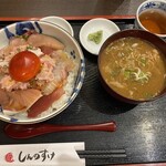 しんのすけ - 上海鮮丼大(豚汁 ぬか漬け次)