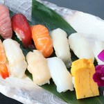和食ダイニング ざぼう - 料理写真:にぎり寿司12種盛り