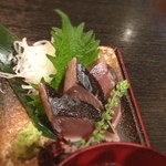 九州料理 居酒屋 永山本店 - 本日のお刺身
            カツオたたき
            
            見た目は悪くなかったけれど(^_^