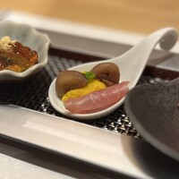 神戸牛 しゃぶしゃぶ おもき 離れ 銀座店 - 栗、かぼちゃ、生ハム！