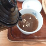 やぶそば - 蕎麦湯を注いで