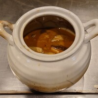 紅花別館 - 鉄板ココットカレー　上から