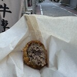 きみや - メンチカツ断面