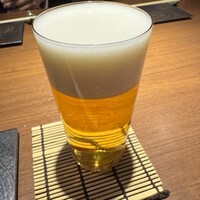 横濱里葉亭 鶴屋町店 - まずは生ビール