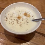 夜木 - さつまいも（紅はるか）の冷製スープ　お通し