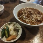 そば小川 - まずは出汁が冷たいので頂きます