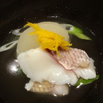 日本料理 楽心 - 炊き合わせ　かぶと鯛　アップ