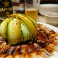 四川料理 龍の子 - 茹豚薄切りニンニク辣味ソース　2200円