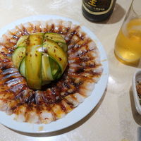 四川料理 龍の子 - 茹豚薄切りニンニク辣味ソース　2200円