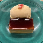 赤坂 菊乃井 - 昼懐石１５７３０円。栗のアイスクリーム 昔プリン。硬いプリン、大好物です！