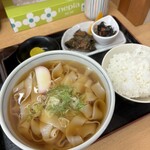 おかだうどん - きしめん定食　¥700