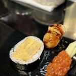 太田鮨 - 帆立、玉子巻き