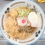 中華そば みたか - ワンタンメン油そば半熟卵付き