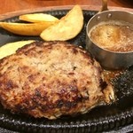 カウボーイ家族 島田店 - アンガスビーフハンバーグ（やわらか）225ｇ1382円　2014.4.28