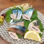 さば料理専門店 SABAR+ - ■ とろさばお刺身４種