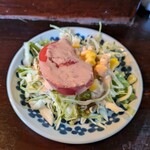 いな穂のかなぶん亭 - 定食のサラダ