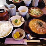 Bisutoro Shikine - 山芋トロロ豆腐のステーキ定食セット