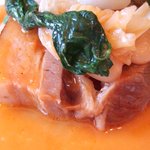 ア・ポワン - 鹿児島産豚バラの接写版（ランチの肉料理）