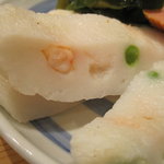 うどん 丸香 - 丸天（むき海老）のアップ