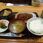 のれん - 鯖味噌煮定食(￥850)