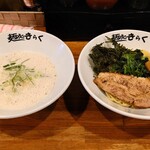 麺処 きらく - 塩つけめん（並盛200g）