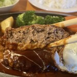 びすとろ 風露 - ハンバーグステーキ（1,800円）