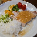 キッチン ブルー グローブ - 再びワンプレート