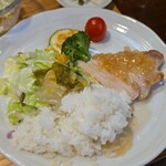 キッチン ブルー グローブ - 最後のワンプレート