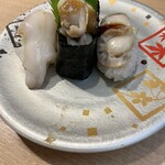 回転寿司 鮮 - 貝3点