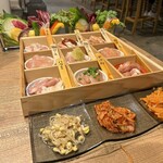 やさい巻き焼肉とタッカンマリ。さえずり - 