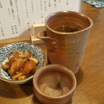 そば処 上代 - 鷹勇７５０円＋つき出し０円