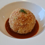 Ogiyoshi十十 - 內含莫札瑞拉起司的雞肉飯可樂餅