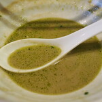 丿貫 - 牡蠣とエスカルゴの合わせ蕎麦のスープ