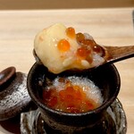 恵比寿 鮨 はつめ - いくらとかにあんかけたっぷり