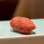 恵比寿 鮨 はつめ - 大間の本鮪 トロたく