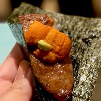 恵比寿 鮨 はつめ - 鮪の脳天ブーケ