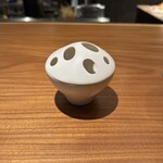 真白 - ・木の芽　花紫蘇
      ・カワハギの肝、いくら（柑橘の香りをつけて）
      ・カワハギのリゾット（与謝野米）