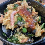 CHINESE DINING 瑞 - おかわりご飯の、特製カニ玉丼