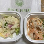 RF1 近鉄阿倍野店 - ポテトサラダと海の幸美味サラダ。ポテトサラダも野菜がしっかり入っていて食感も良かったらしい。