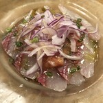 赤バル レッツェ - 鮮魚のカルパッチョ(880円）