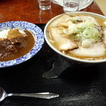 こく一番 ラーメン みどりや - カツカレーとラーメンセット（１０５０円）