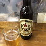 三兵酒店 - 赤星の瓶ビール大（500円）はいいですよね！これがある店は間違いなし！