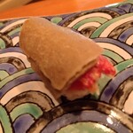 鮨 茶居庵 - ズワイガニの蟹味噌乗せ