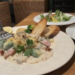 ダイニング サロン オサキ和カフェ - オサキガーデンポークステーキプレートランチ