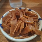 麺座まねき - トッピングのメンマ