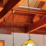 コメダ珈琲店 - 一部分にある、ランプカバーが可愛らしいので撮ってみました。