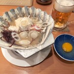 下北バル - 味噌貝焼き（調理前）