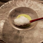 赤坂鉄板焼 ヒレ - 大阪堺名物　くるみ餅　氷　　特選煎茶【利休の詩】