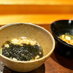 天ぷら たけうち - お茶漬けまであるんかい！？ もうお腹はとっくに限界を越えてるよー。 でも、ケモノの本能が騒ぐんですよ、あれも食べてーって。 この店、ちょっとヤバいです。