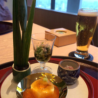 神戸なだ万 - まずは軽くビールから。